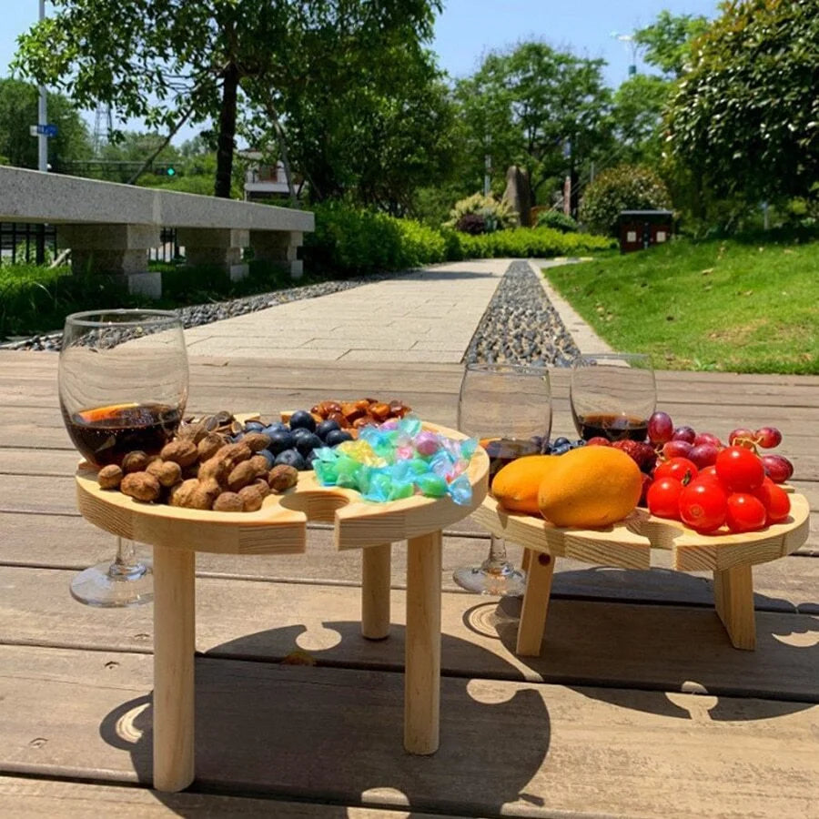 Angelic Kitchenware™ Outdoor Wooden Folding Picnic Table