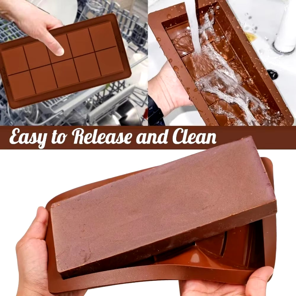 Angelic Kitchenware™ Silicone Chocolate Bar Moulds