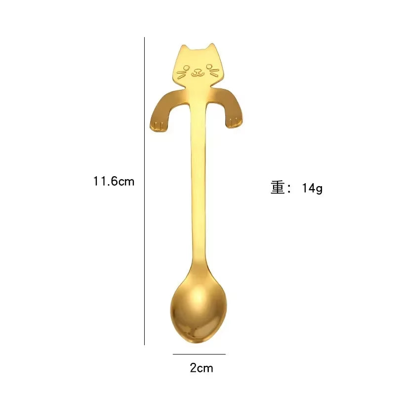 Angelic Kitchenware™ Stainless Steel Cat Spoon