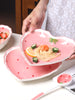 Angelic Kitchenware™ Strawberry Heart Bowl Spoon + Plate