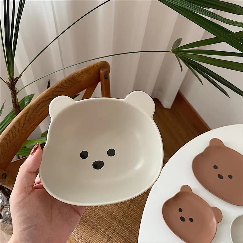 Angelic Kitchenware™ Ceramic Bear Bowl Plate