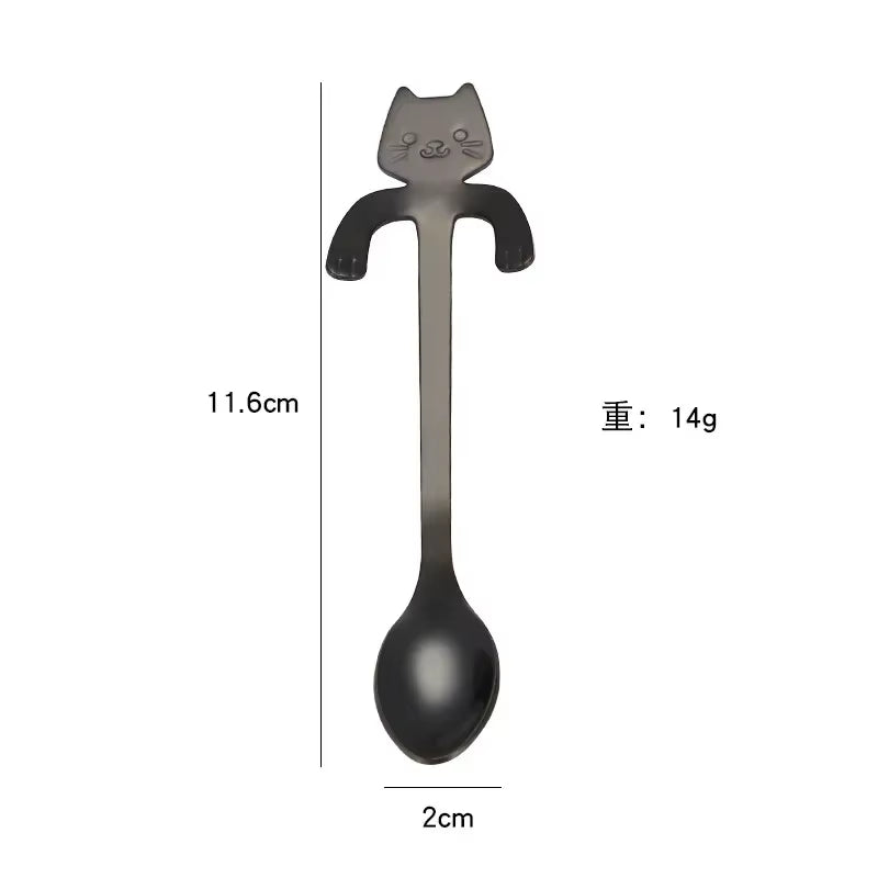 Angelic Kitchenware™ Stainless Steel Cat Spoon