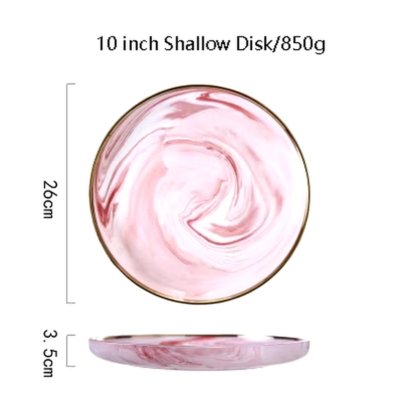 Angelic Kitchenware™ Pink Ceramic Dinner Plate