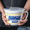 Angelic Kitchenware™ Ceramic Instant Noodle Bowl with Cover