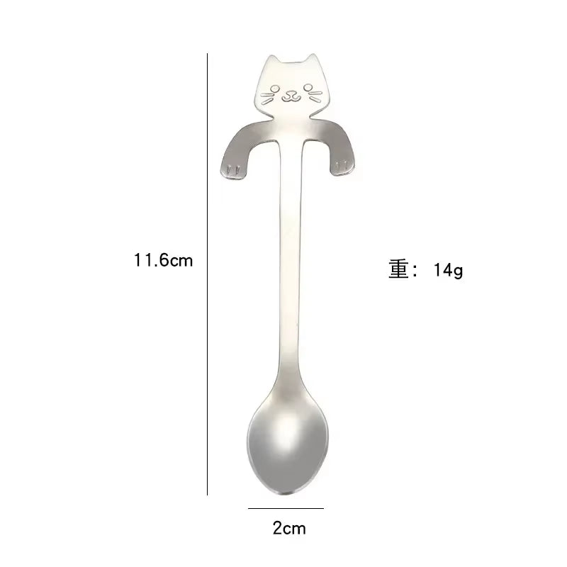 Angelic Kitchenware™ Stainless Steel Cat Spoon