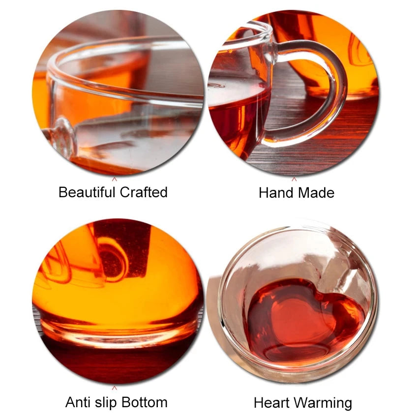 Angelic Kitchenware™ Heart Shaped Glass