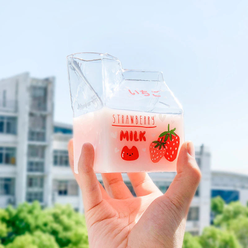 Angelic Kitchenware™ Cute Glass Milk Cup