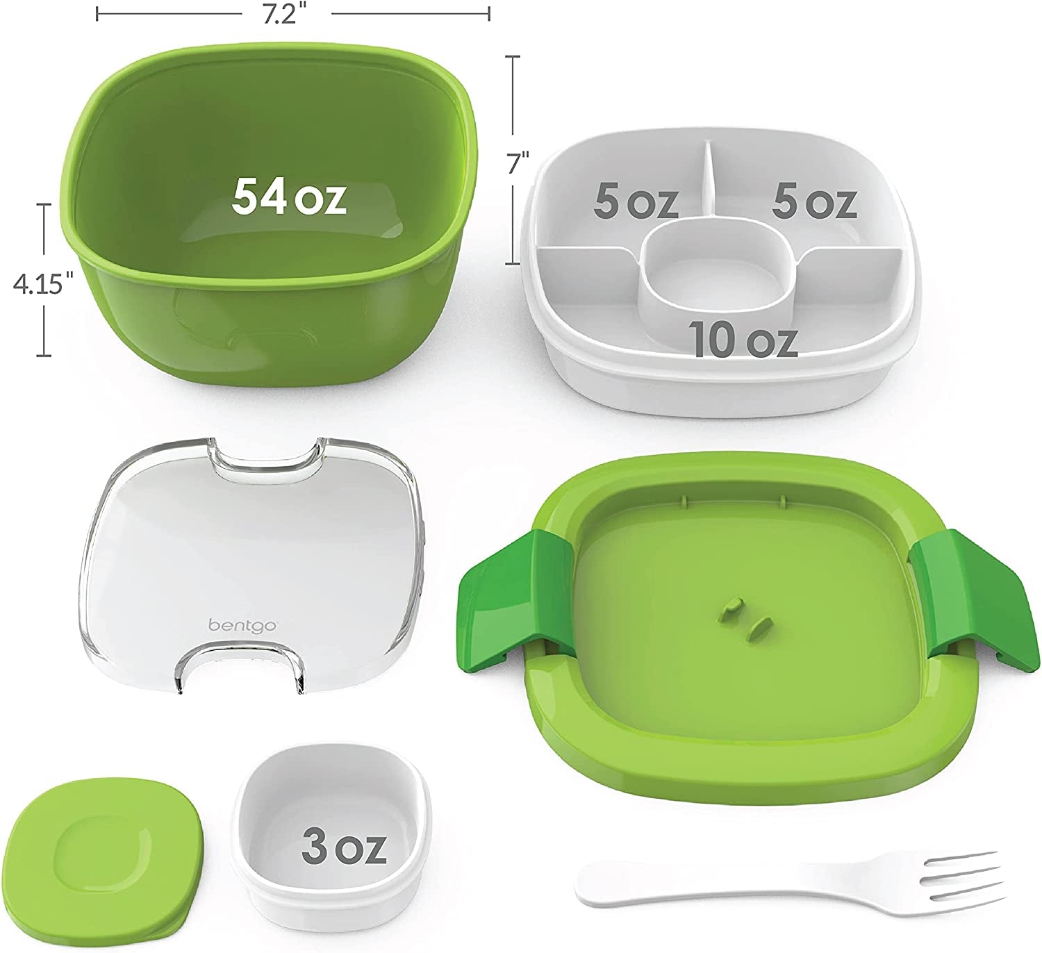 Angelic Kitchenware™ Stackable Lunch Container